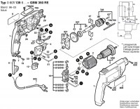 Bosch 0 601 139 641 GBM 350 RE Drill 110 V / GB Spare Parts GBM350RE